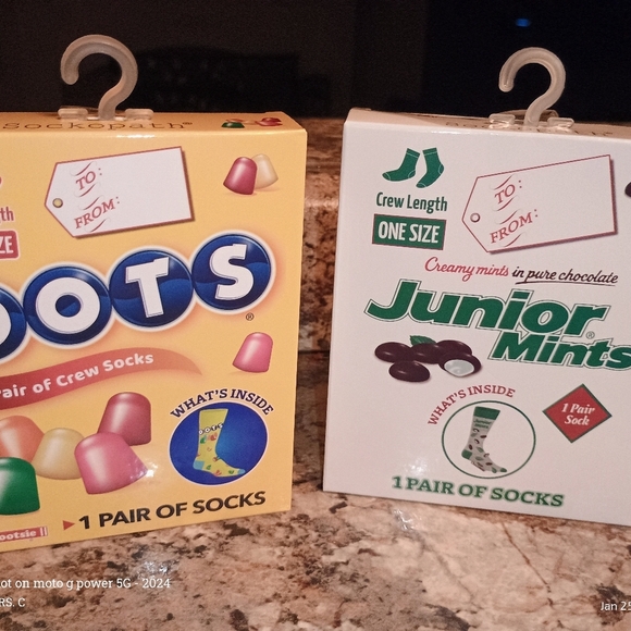 Dots and junior mint graphic socks - Picture 2 of 4